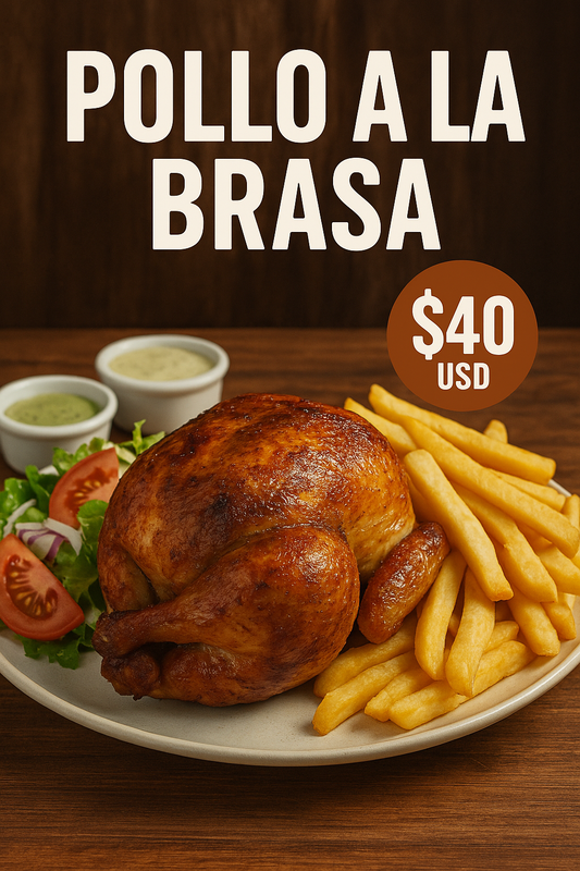 1 Pollo con Papas y Ensalada